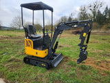 MINIEXCAVATOR HT12 PICIOARE CU BRAȚ FIX